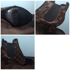 Lv leather ankle boots